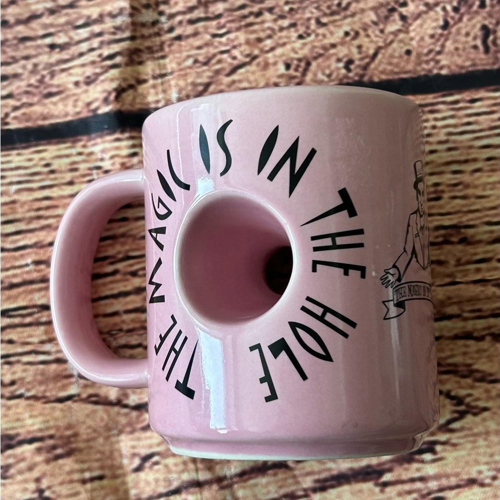 Voodoo Doughnut The Magic Is‎ In The Hole Pink Collector Mug Coffee Cup
